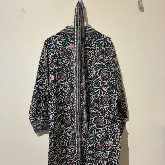 NWT Marine Layer‎ Black Floral Coverup - Women's M - Picture 9 of 12